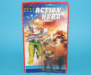 ACTION HERO MOC MOSC 1980s BOOTLEG GI JOE KO CHUCKLES ARTWORK