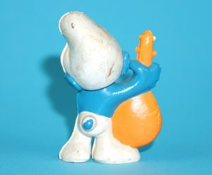 SMURFS KNOCK-OFF 20013 LUTE SMURF GROTESQUE W. GERMANY COO DUTCH KO 1980s BOOTLEG