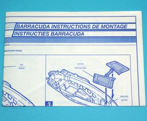 1992 GI JOE BARRACUDA SPARE BLUEPRINT INSTRUCTIONS NL FR BENELUX EURO HASBRO