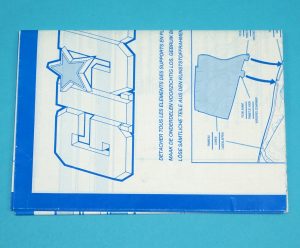 1989 GI JOE CRUSADER SPARE BLUEPRINT INSTRUCTIONS FR NL DE EURO HASBRO