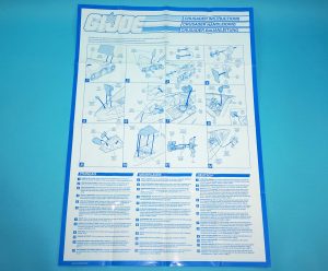 1989 GI JOE CRUSADER SPARE BLUEPRINT INSTRUCTIONS FR NL DE EURO HASBRO