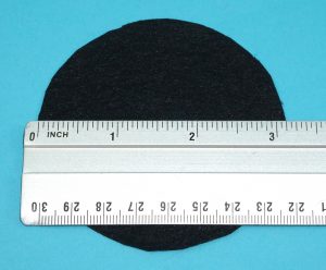 THE REAL GHOSTBUSTERS 3″ NO GHOST LOGO FELT PATCH 1986 KENNER