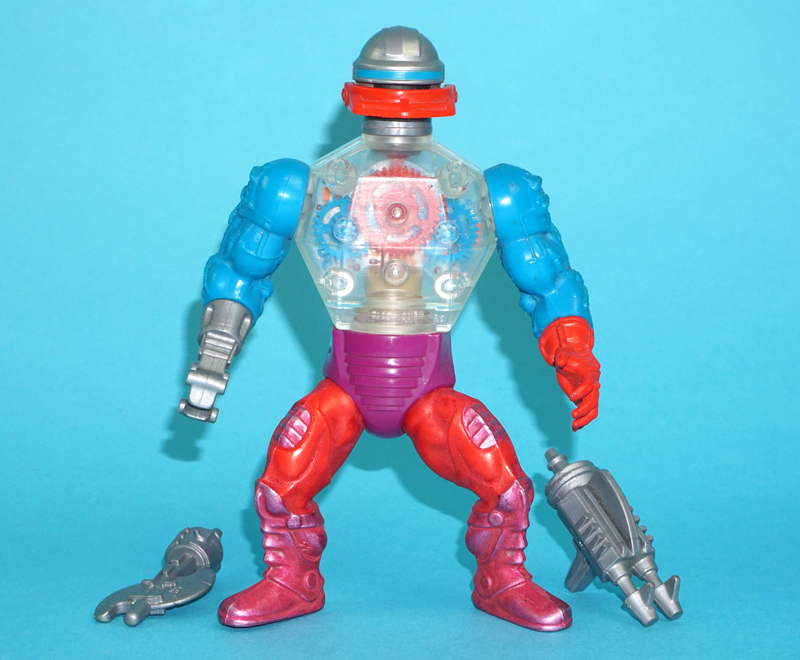 MOTU HE-MAN MASTERS OF THE UNIVERSE ROBOTO 100% COMPLETE 1985 MATTEL