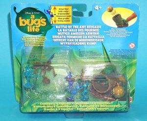 A BUG’S LIFE BATTLE OF THE ANT BRIGADE MOC MOSC EURO CARD 1998 MATTEL DISNEY PIXAR