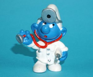 SMURFS 20037 DOCTOR SMURF NO COO 1978 SCHLEICH