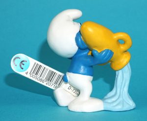 SMURFS 20718 ZODIAC SIGN AQUARIUS SMURF GERMANY COO 2009 SCHLEICH