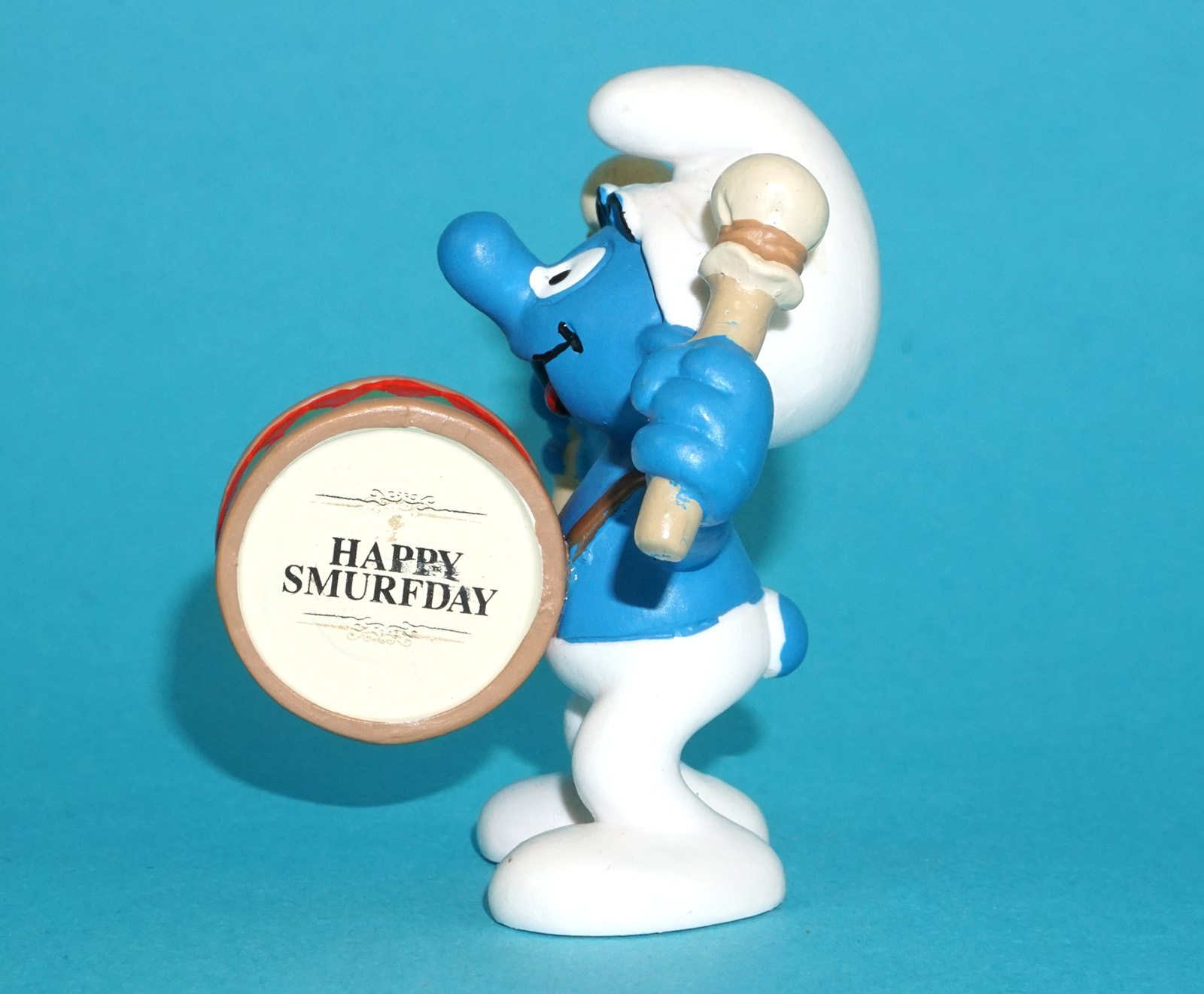 SMURFS 20707 PARTY HAPPY 50TH SMURFDAY DRUMMER SMURF GERMANY COO 2007 SCHLEICH - Image 3