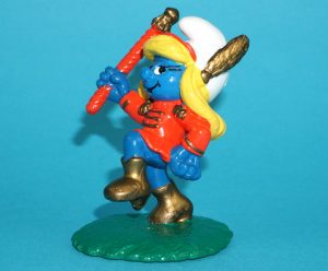 SMURFS MCDONALDS SMURF MAJORETTE SMURFETTE 1996 SCHLEICH