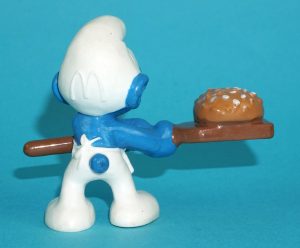 SMURFS MCDONALDS SMURF BIG MAC BAKER 1996 SCHLEICH