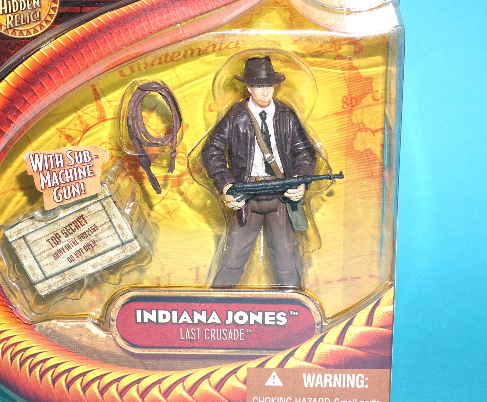 INDIANA JONES LAST CRUSADE INDIANA JONES MACHINE GUN MOC MOSC 2008 HASBRO - Image 2