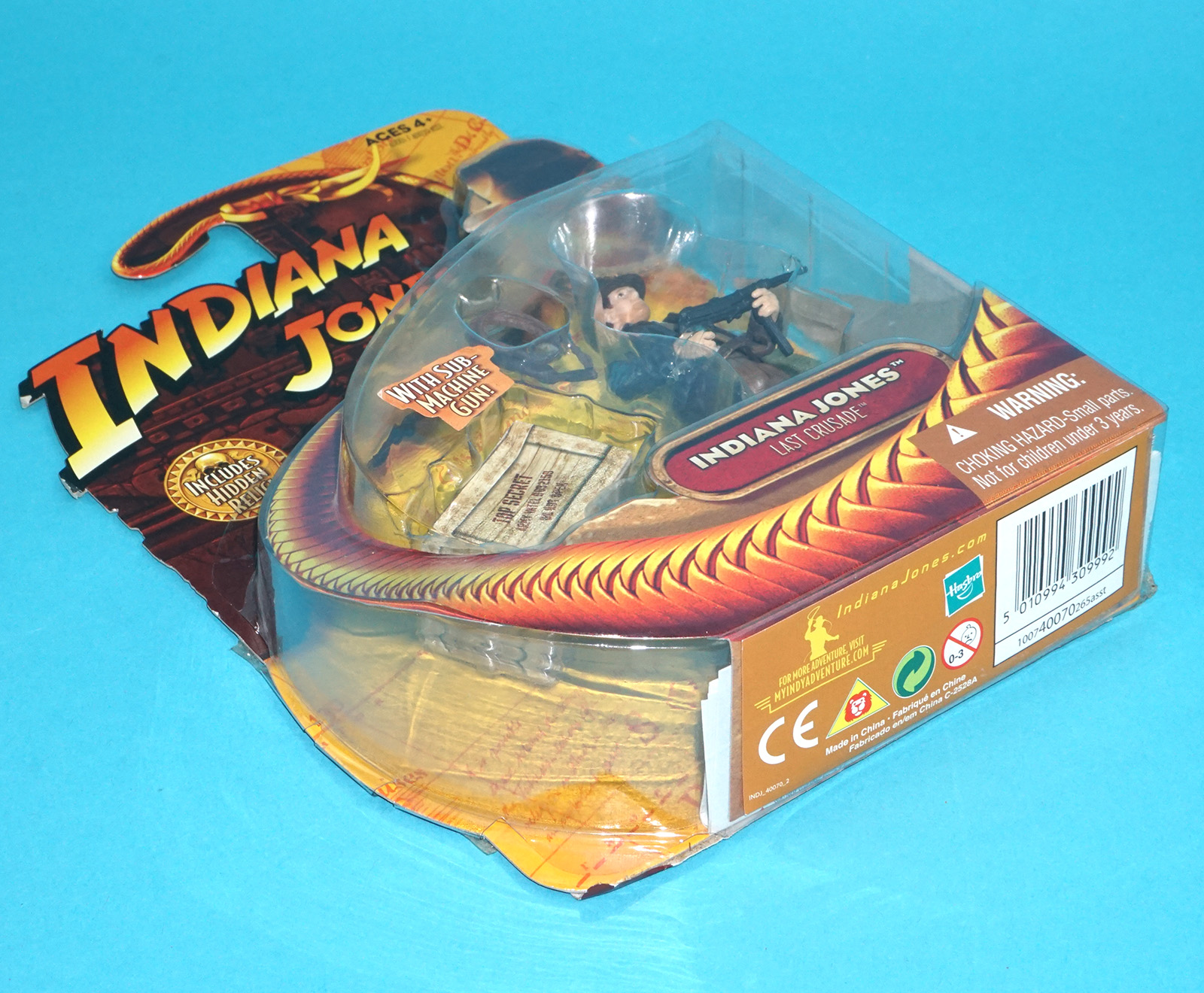 INDIANA JONES LAST CRUSADE INDIANA JONES MACHINE GUN MOC MOSC 2008 HASBRO - Image 3