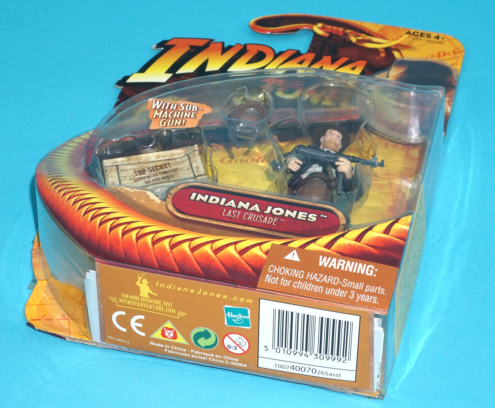 INDIANA JONES LAST CRUSADE INDIANA JONES MACHINE GUN MOC MOSC 2008 HASBRO - Image 6