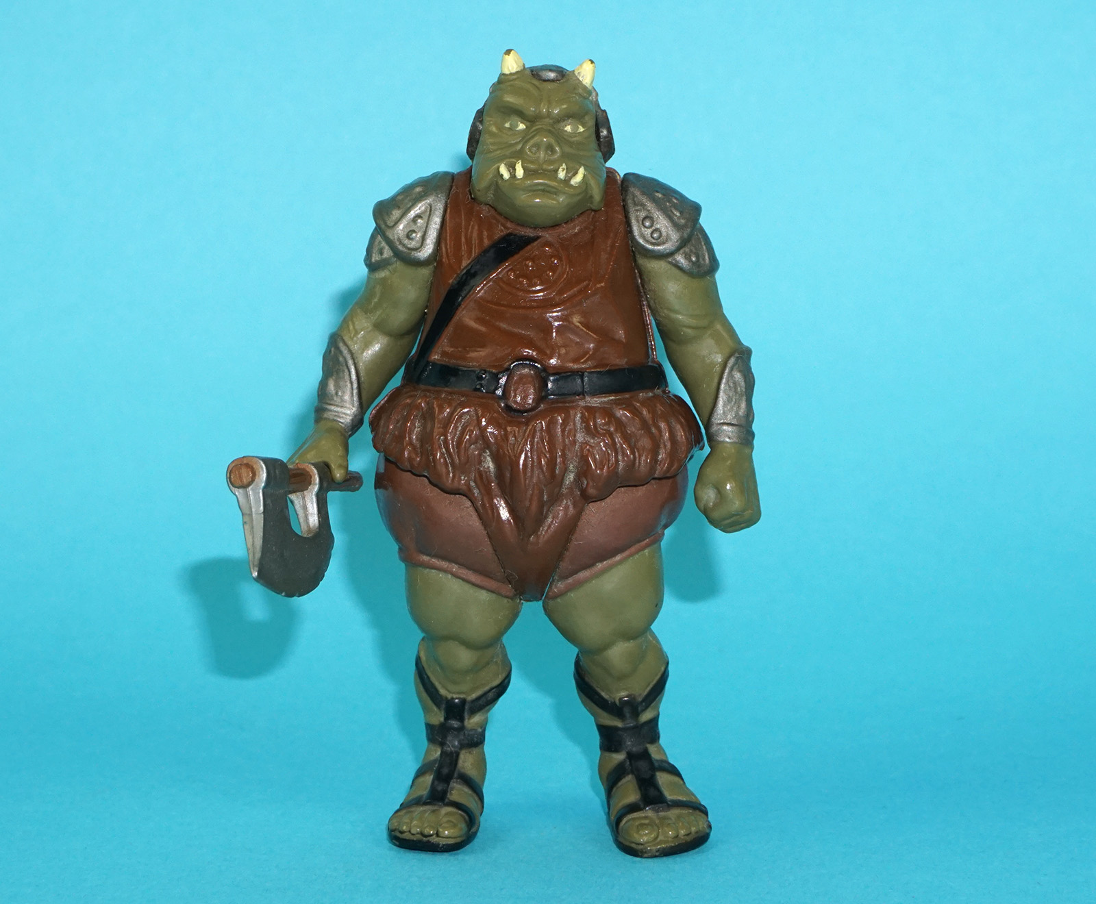 STAR WARS ROTJ GAMORREAN GUARD NO COO 100% COMPLETE & ORIGINAL C8+ 1983 KENNER
