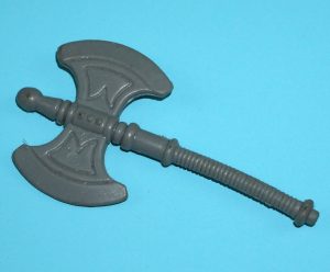 MOTU HE-MAN MASTERS OF THE UNIVERSE ORIGINAL SPARE PART HE-MAN AXE TAIWAN COO 1981 MATTEL