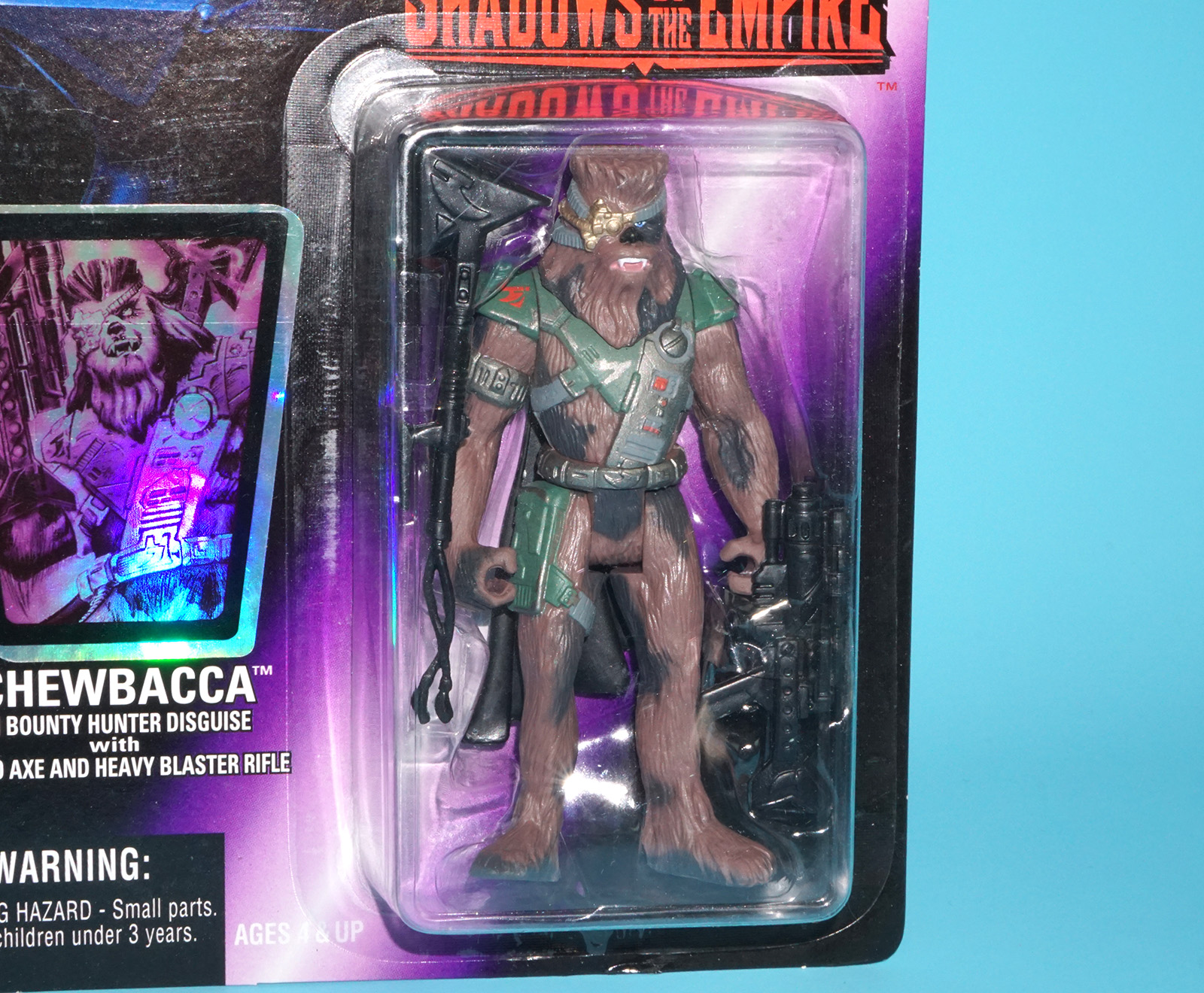 STAR WARS SOTE CHEWBACCA MOC MOSC US CARD 1996 KENNER - Image 2