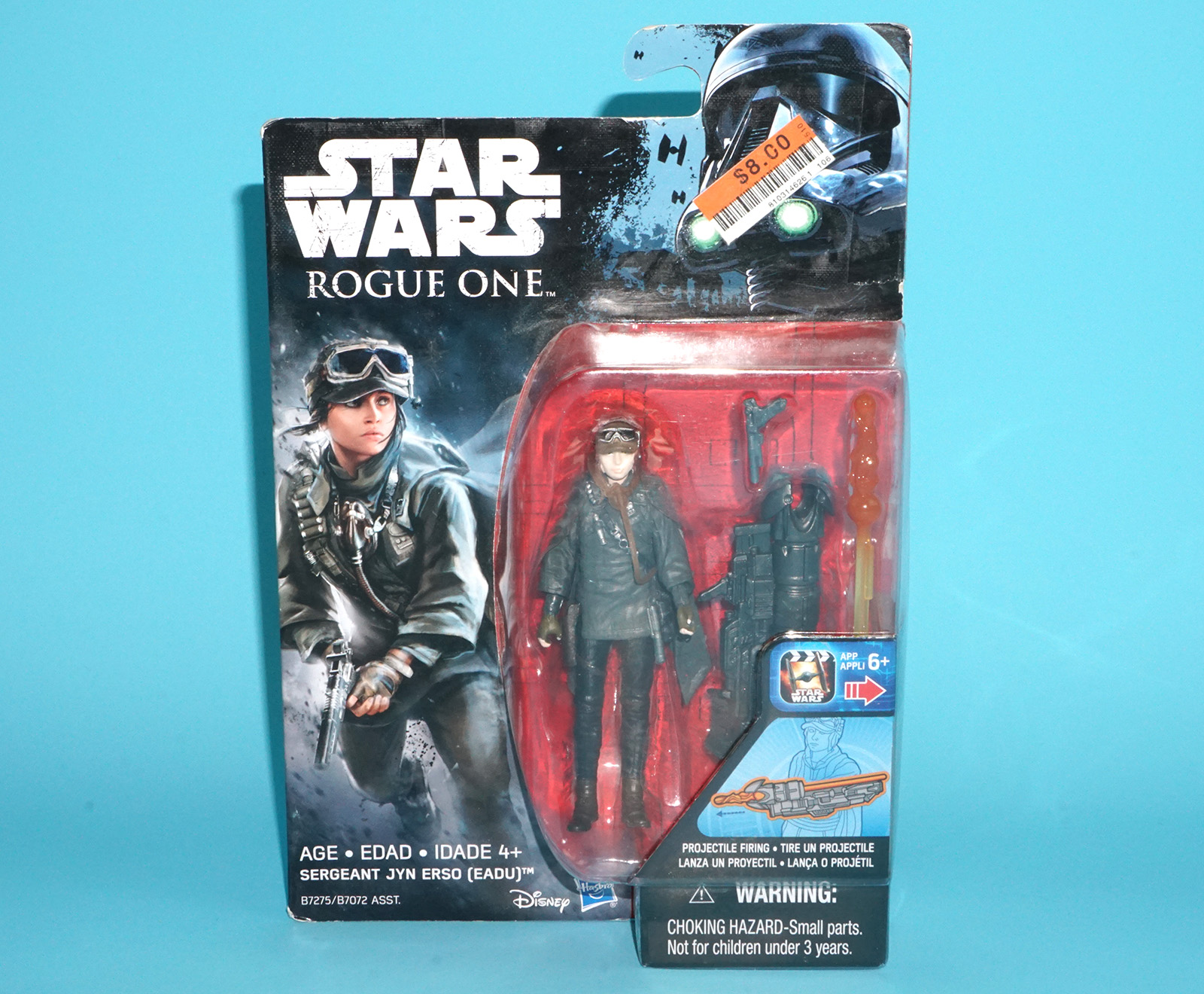 STAR WARS ROGUE ONE SERGEANT JYN ERSO (EADU) 3.75" MOC MOSC 2016 HASBRO