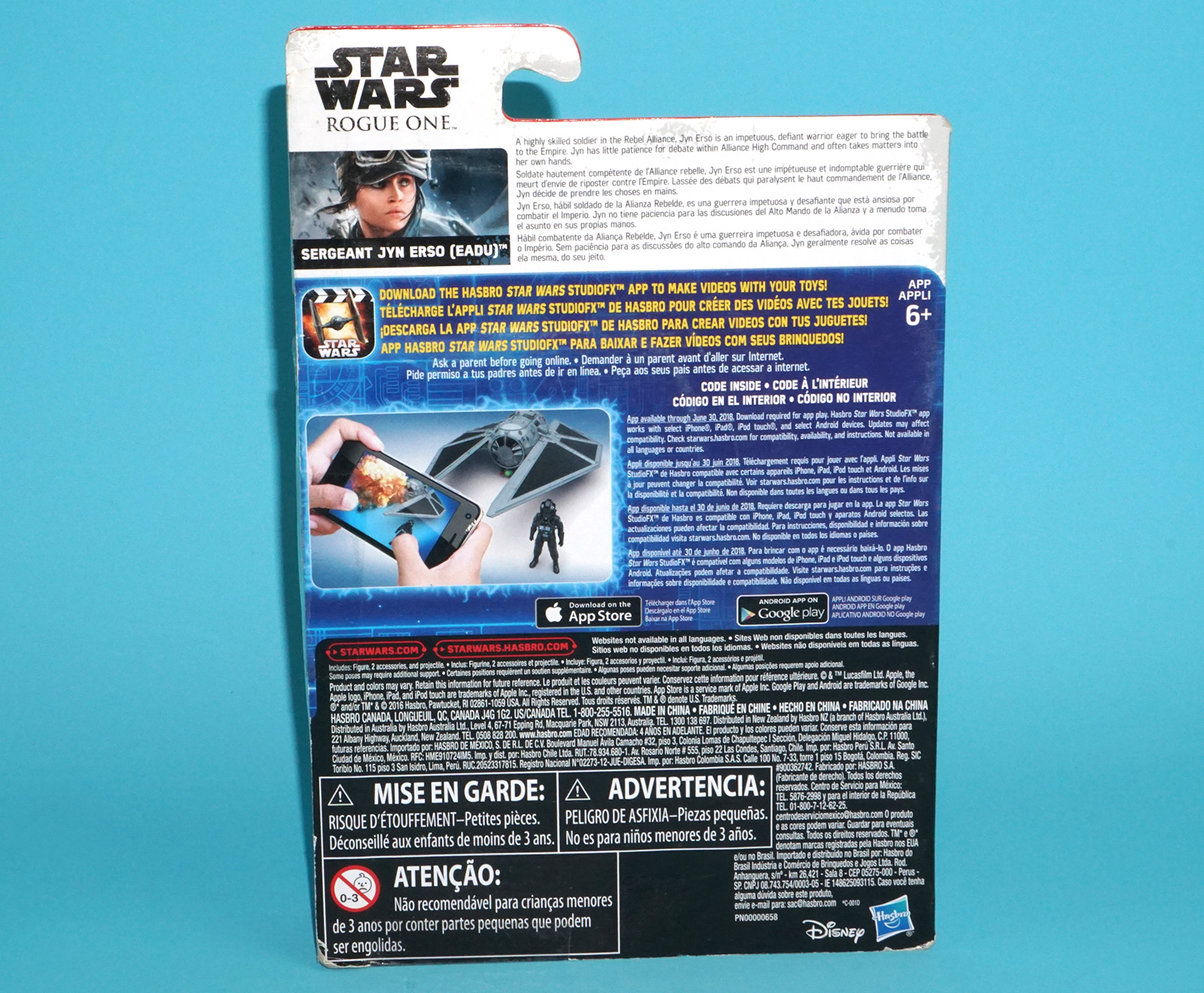 STAR WARS ROGUE ONE SERGEANT JYN ERSO (EADU) 3.75" MOC MOSC 2016 HASBRO - Image 5