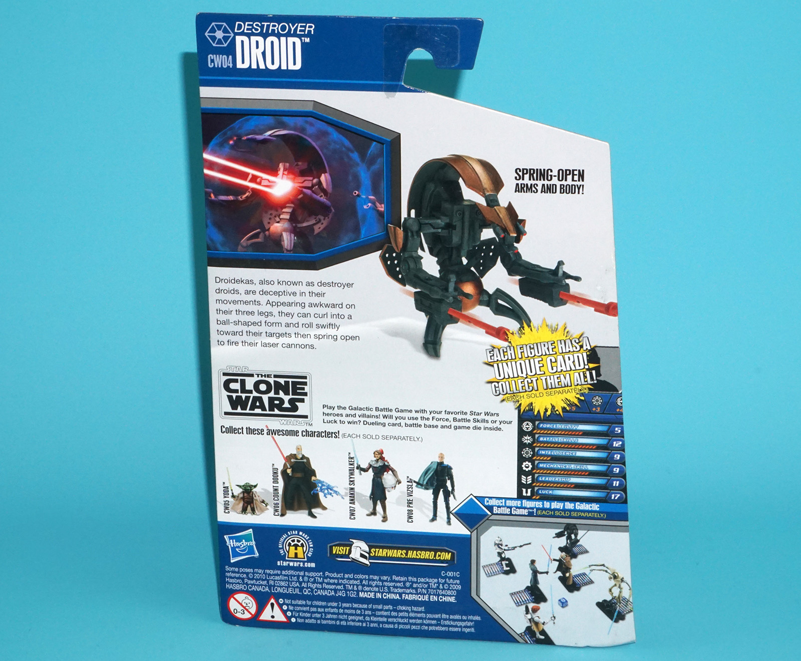 STAR WARS THE CLONE WARS CW04 DESTROYER DROID MOC MOSC 2010 HASBRO - Image 6