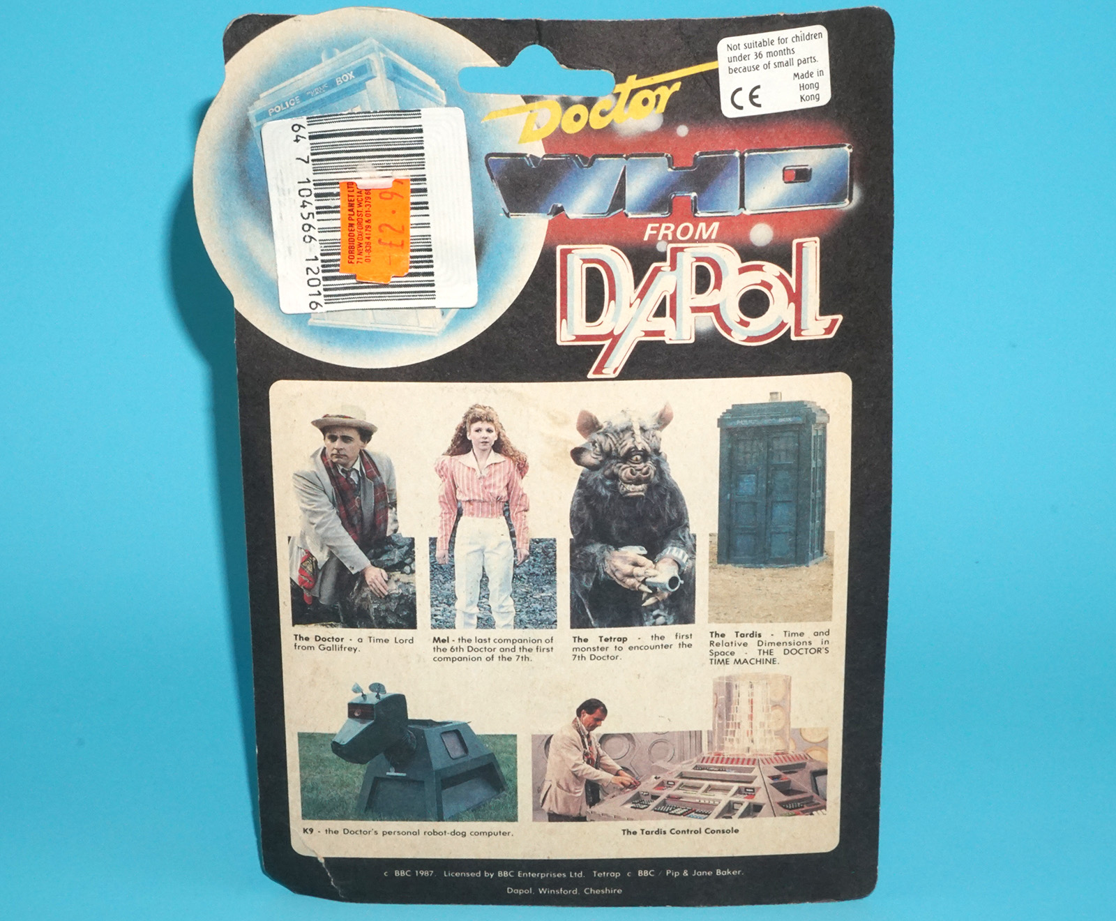 DOCTOR WHO THE 7TH DOCTOR DR SYLVESTER MCCOY MOC MOSC 1987 DAPOL - Image 7