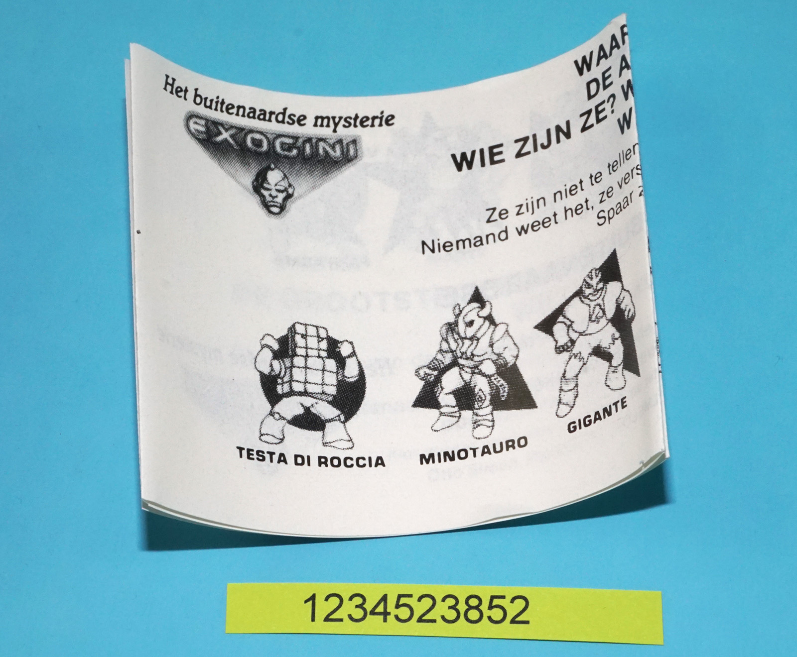 EXOGINI TUB BOX SEALED CONTENTS 10 FIGURES ORANGE TRANSPARENT 1987 OTTO SIMON DUTCH PANOSH EL GRECO - Image 7