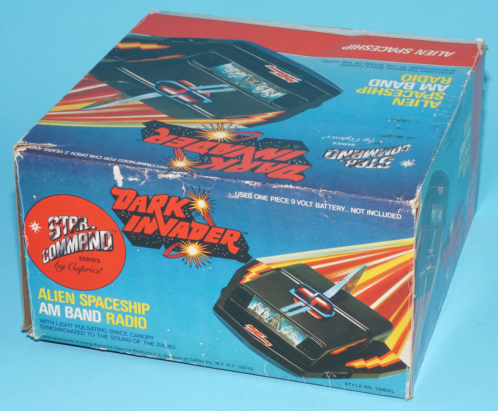 STAR COMMAND DARK INVADER ALIEN SPACESHIP RADIO BOXED ORIGINAL BOX 1978 CAPRICE WORKS! - Image 4