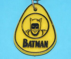 BATMAN KEYRING KEYCHAIN DUTCH PROMOTIONAL ‘BATMAN’ TAFEL-AROMA 1966 HONIG PROMO HOLLAND