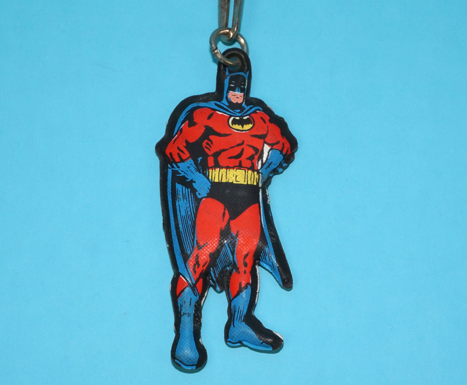 BATMAN VINYL FIGURE KEYRING KEYCHAIN 1967 NAT. PDL. PUB ITALY