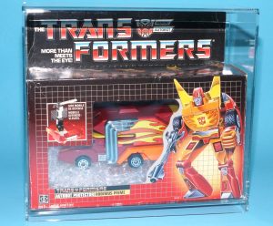 TRANSFORMERS G1 AUTOBOT PROTECTOR RODIMUS PRIME COMPLETE BOXED EURO BOX 1985 HASBRO