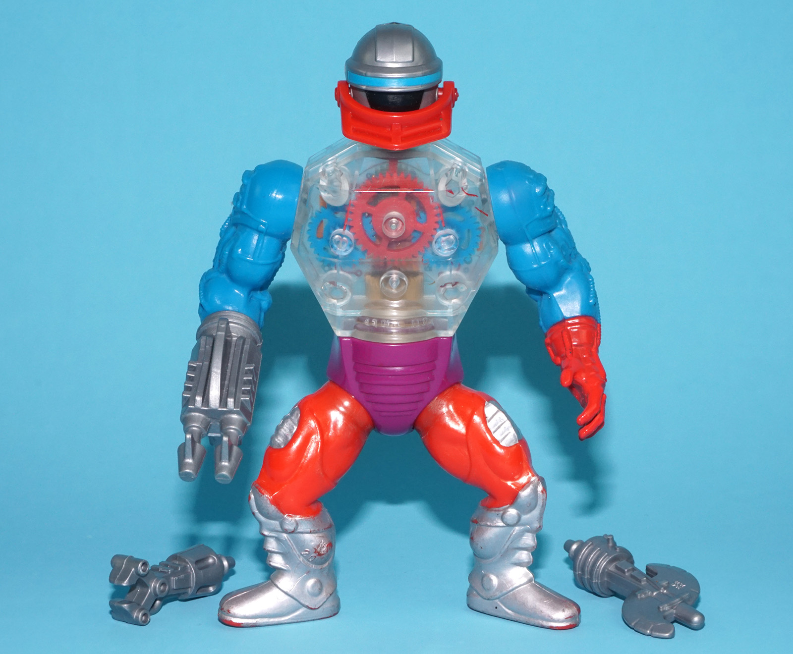 MOTU HE-MAN MASTERS OF THE UNIVERSE ROBOTO 100% COMPLETE 1985 MATTEL