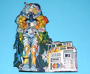 MOTU HE-MAN MASTERS OF THE UNIVERSE ORIGINAL SPARE PART GRAYSKULL CARDBOARD INSERT SPACE SUIT 1981 MATTEL