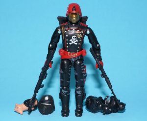 2021 GI JOE RED SHADOWS CRIMSON GUARD OFFICER 100% COMPLETE BLACK MAJOR CUSTOM