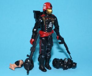 2021 GI JOE RED SHADOWS CRIMSON GUARD OFFICER 100% COMPLETE BLACK MAJOR CUSTOM