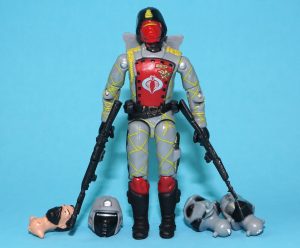 2021 GI JOE CRIMSON GUARD PYTHON PATROL 100% COMPLETE BLACK MAJOR CUSTOM