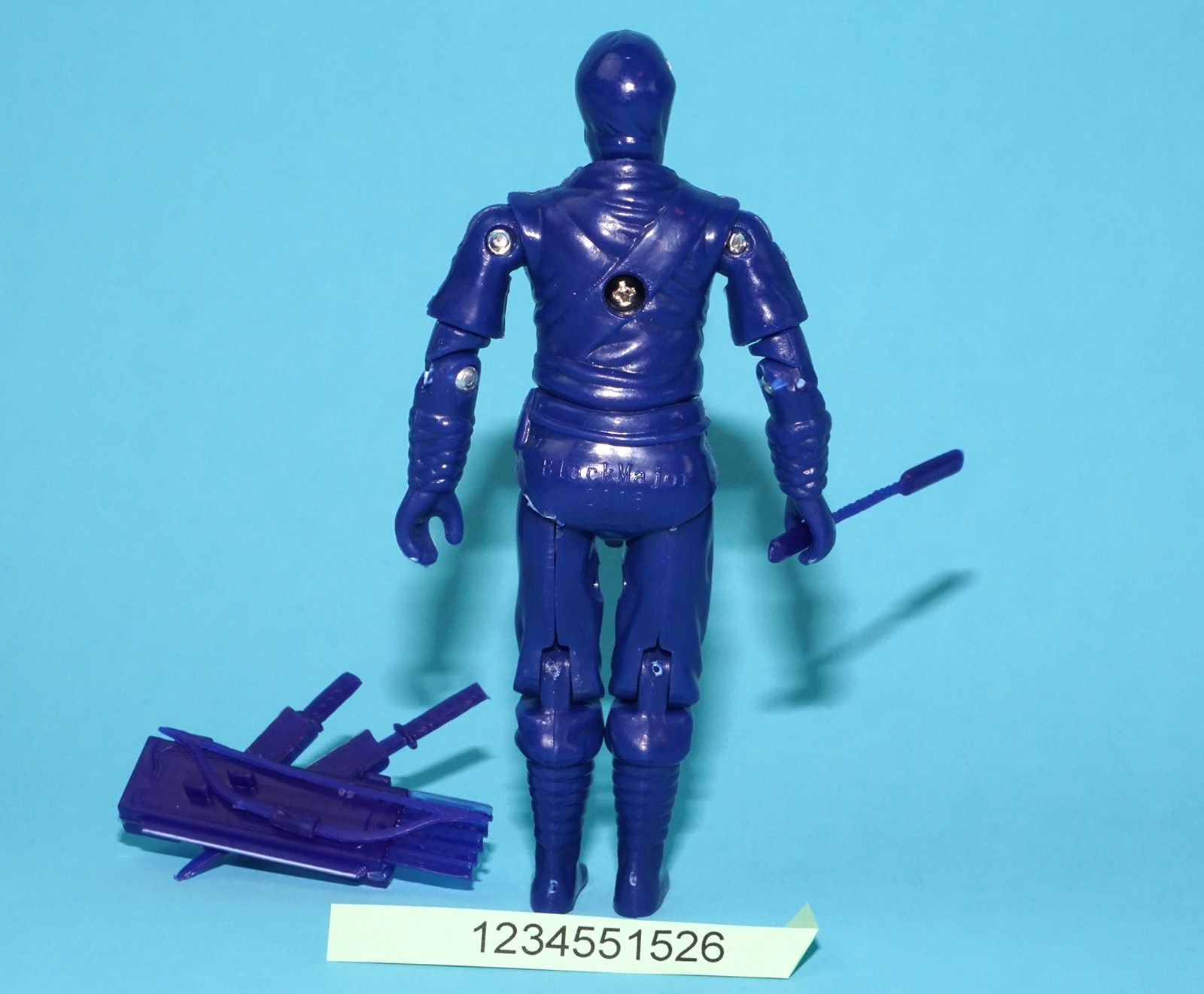 2022 GI JOE STORM SHADOW TEST SHOT PROTOTYPE STYLE 100% COMPLETE BLACK MAJOR CUSTOM - Image 3