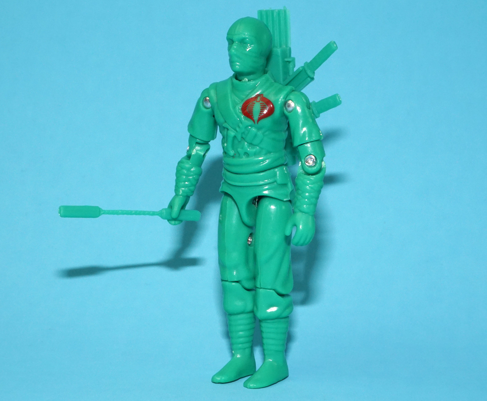 2022 GI JOE STORM SHADOW TEST SHOT PROTOTYPE STYLE 100% COMPLETE BLACK MAJOR CUSTOM - Image 2