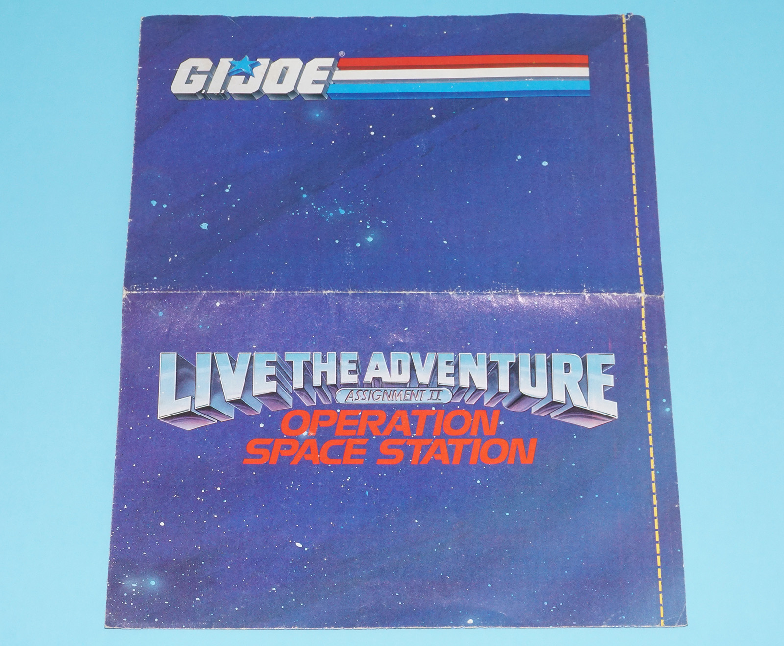 1990 GI JOE CATALOG FOLDOUT LIVE THE ADVENTURE SPACE STATION UNUSED HASBRO - Image 3