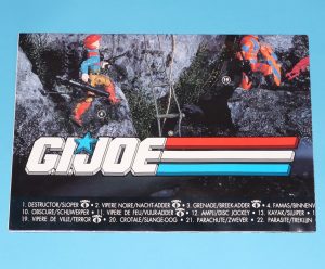 1989 GI JOE SKY PATROL MAIL ORDER POSTER BENELUX NL BE PROMO HASBRO