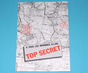 1990 GI JOE SKY PATROL MAIL ORDER TOP SECRET MISSION PAPER NL FR EURO HASBRO