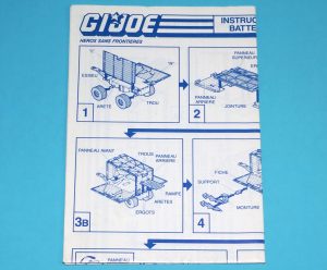 1987 GI JOE COASTAL DEENDER SPARE BLUEPRINT INSTRUCTIONS NL FR BENELUX HASBRO