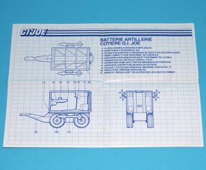 1987 GI JOE COASTAL DEENDER SPARE BLUEPRINT INSTRUCTIONS NL FR BENELUX HASBRO