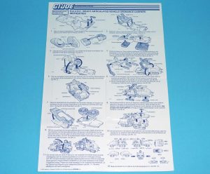 1986 GI JOE H.A.V.O.C. HAVOC SPARE BLUEPRINT INSTRUCTIONS NL DUTCH HASBRO