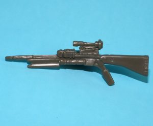 2002 GI JOE COBRA B.A.T. v3 ORIGINAL SPARE PART HARPOON RIFLE GUN GREY HASBRO