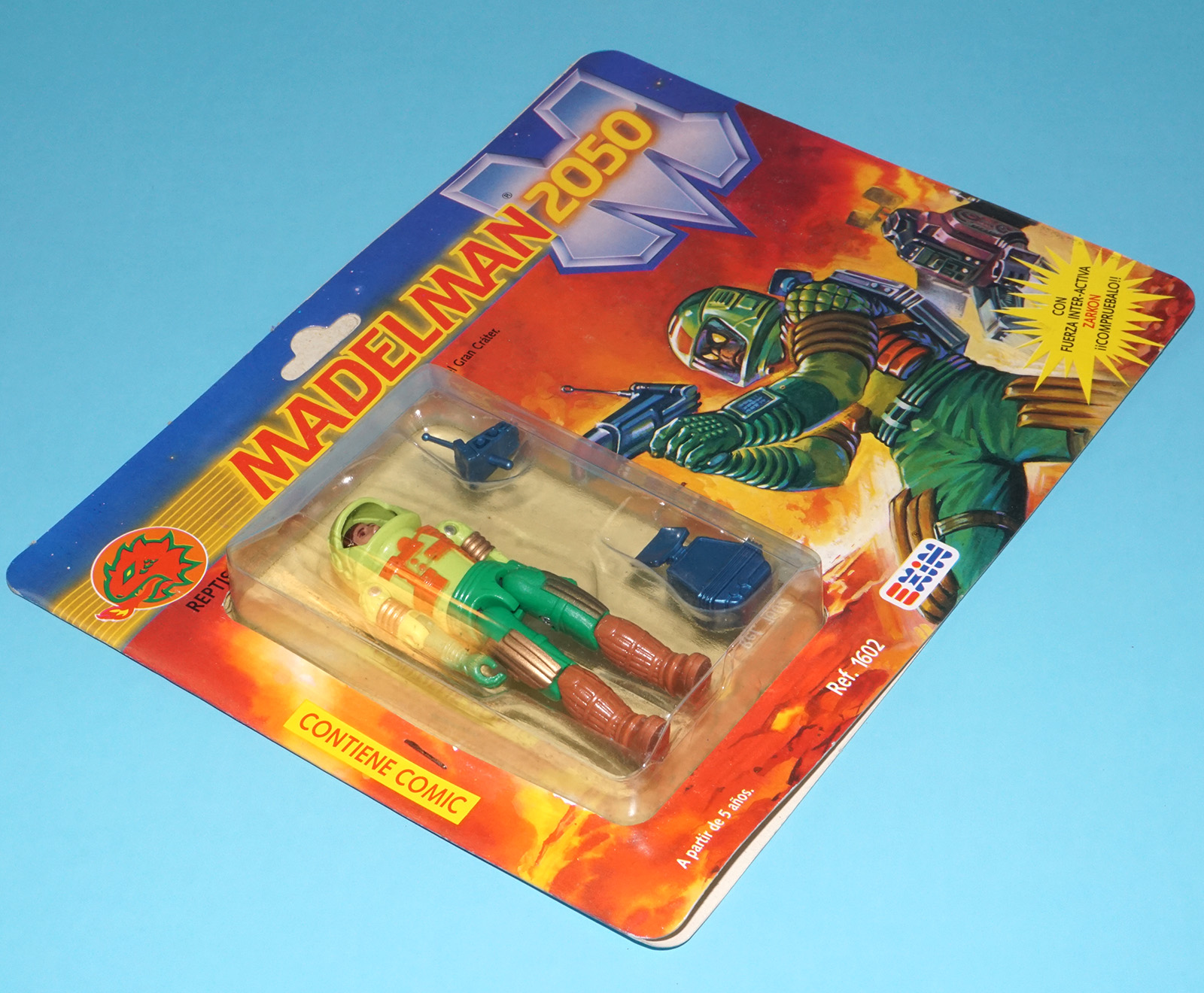 MADELMAN 2050 REPTIS MOC MOSC SPANISH CARD 1988 EXIN SPAIN - Image 3