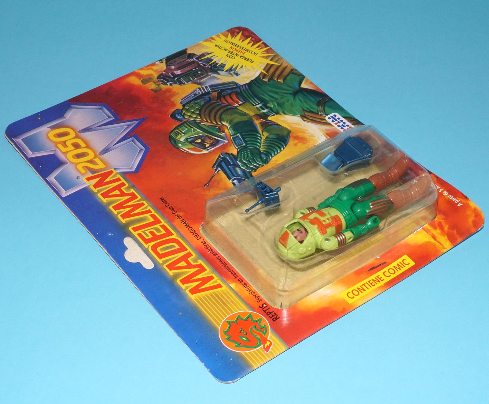 MADELMAN 2050 REPTIS MOC MOSC SPANISH CARD 1988 EXIN SPAIN - Image 5