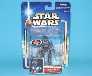 STAR WARS SAGA COLLECTION JANGO FETT SLAVE 1 PILOT MOC MOSC 2002 HASBRO
