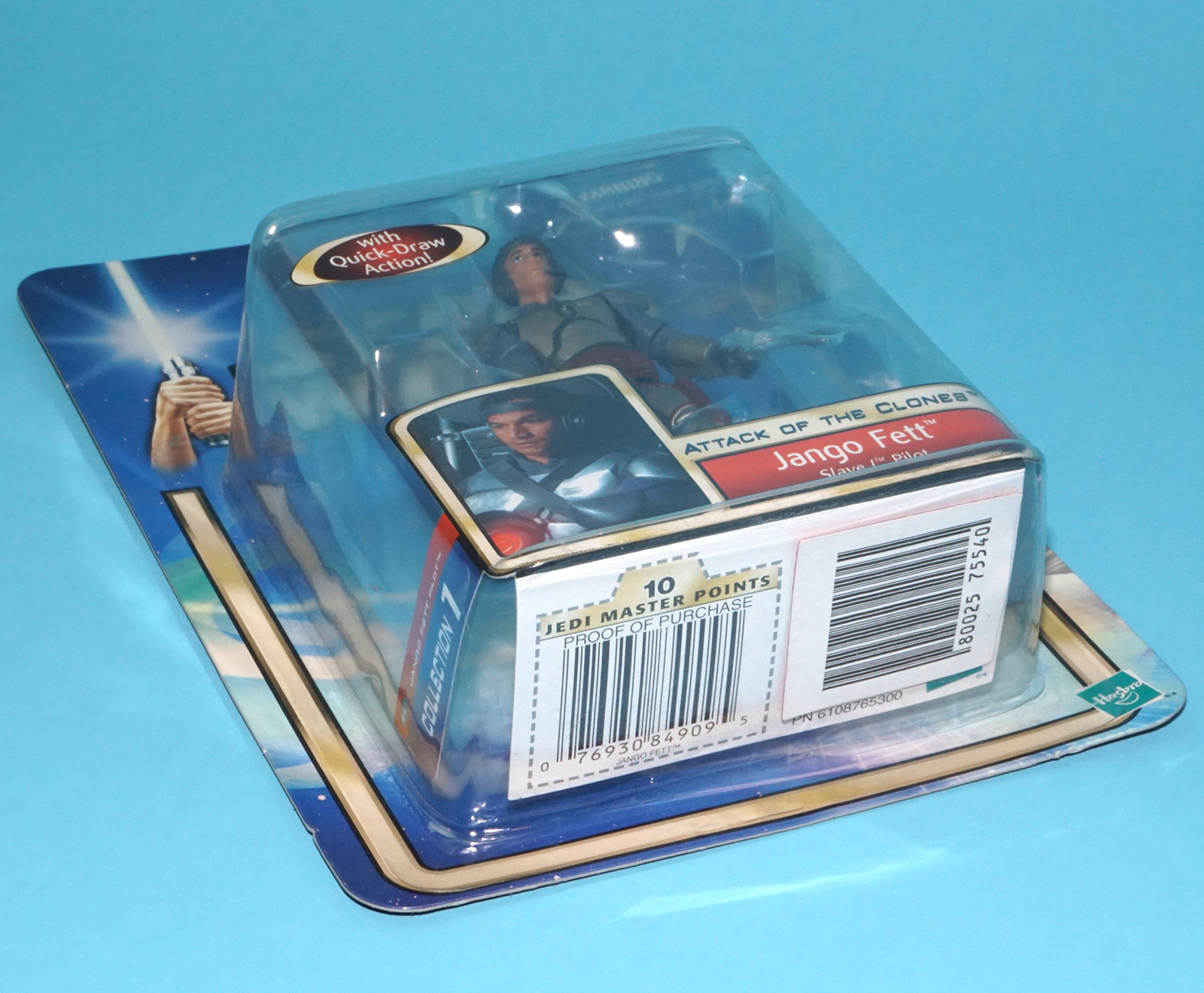 STAR WARS SAGA COLLECTION JANGO FETT SLAVE 1 PILOT MOC MOSC 2002 HASBRO - Image 3