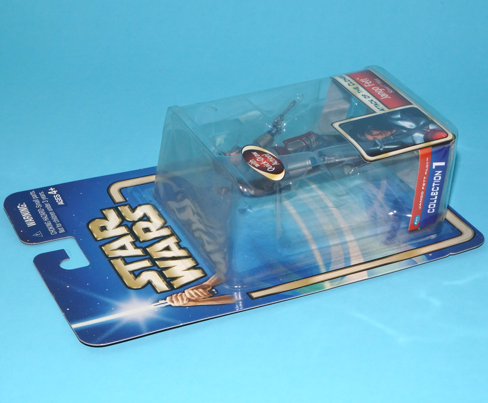 STAR WARS SAGA COLLECTION JANGO FETT SLAVE 1 PILOT MOC MOSC 2002 HASBRO - Image 4