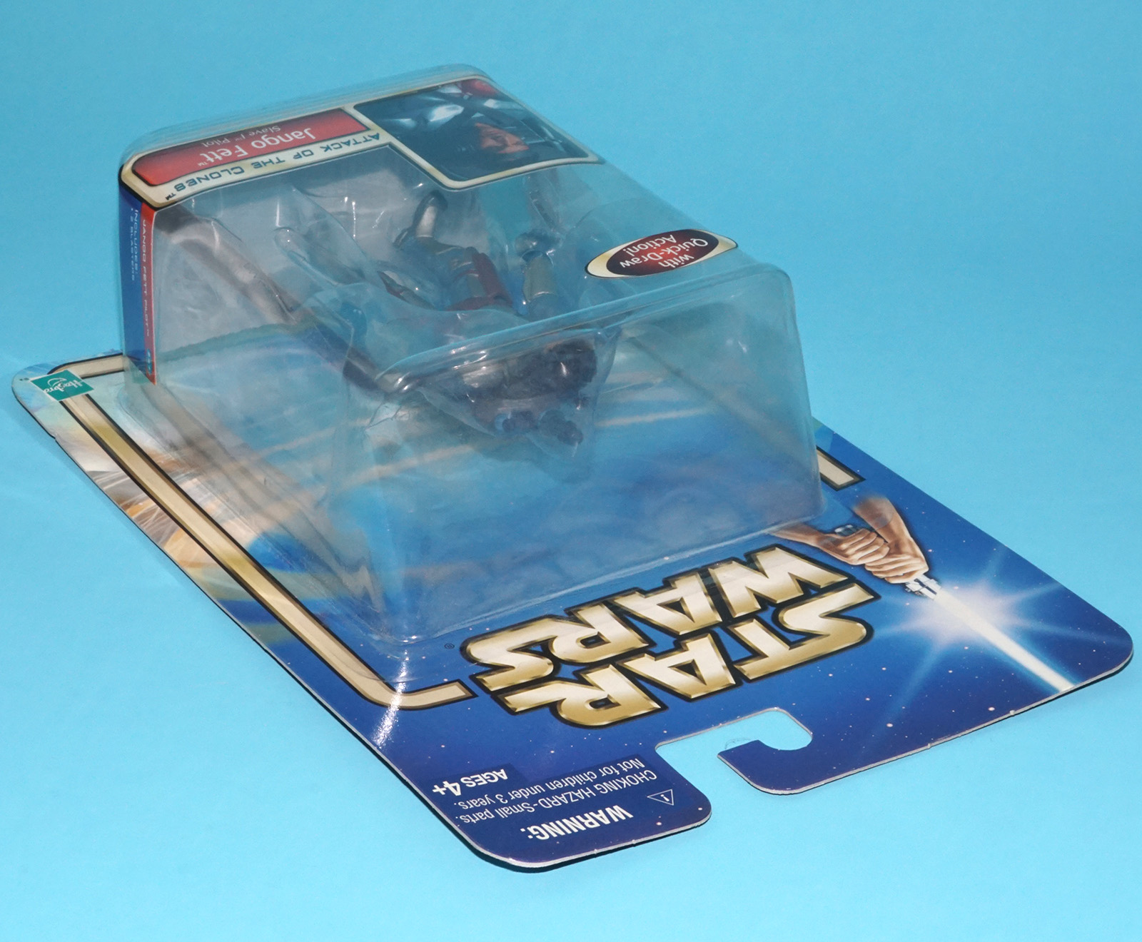 STAR WARS SAGA COLLECTION JANGO FETT SLAVE 1 PILOT MOC MOSC 2002 HASBRO - Image 5