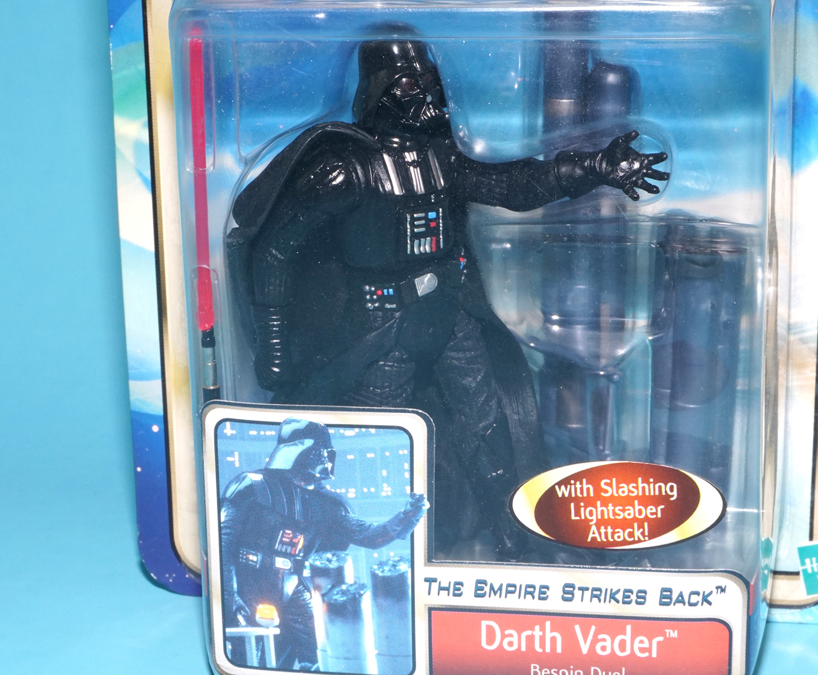 STAR WARS SAGA COLLECTION DARTH VADER BESPIN DUEL MOC MOSC 2002 HASBRO - Image 2