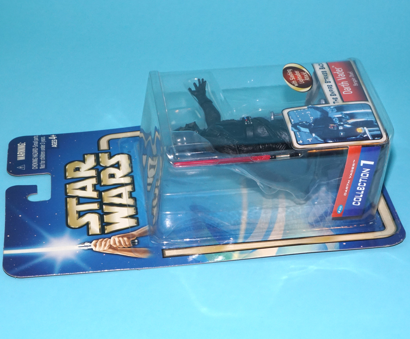 STAR WARS SAGA COLLECTION DARTH VADER BESPIN DUEL MOC MOSC 2002 HASBRO - Image 4
